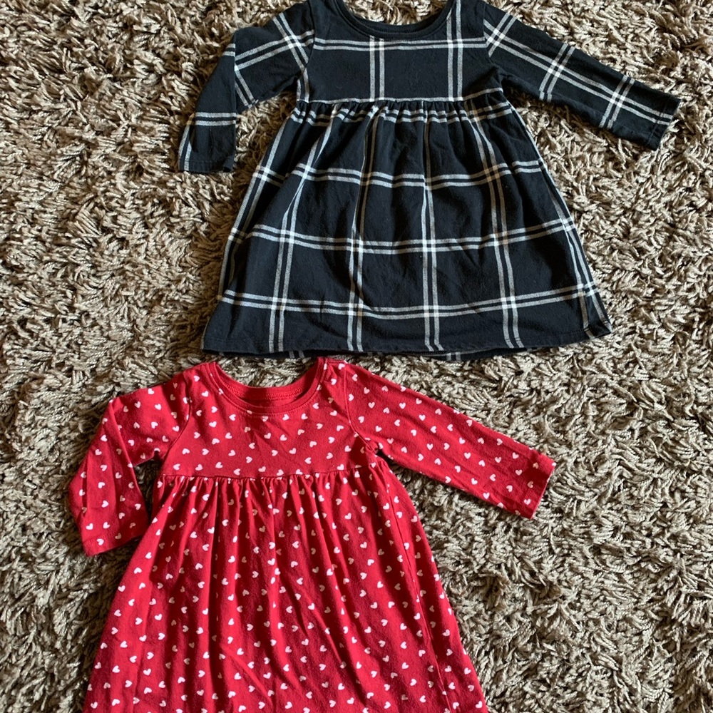 6-12M long sleeve dresses